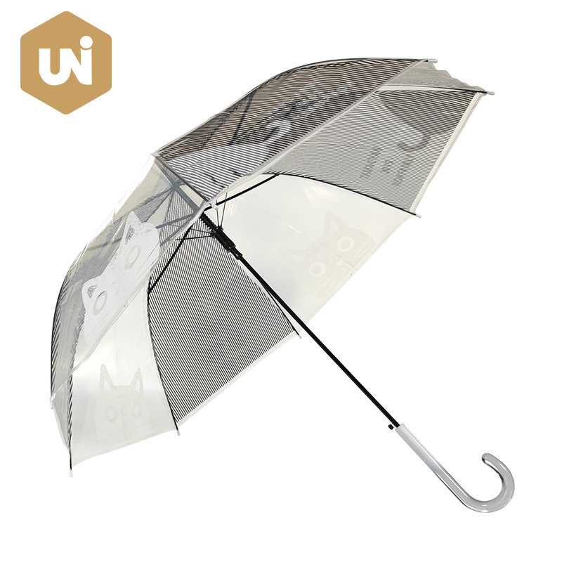 Parapluie de pluie POE transparent