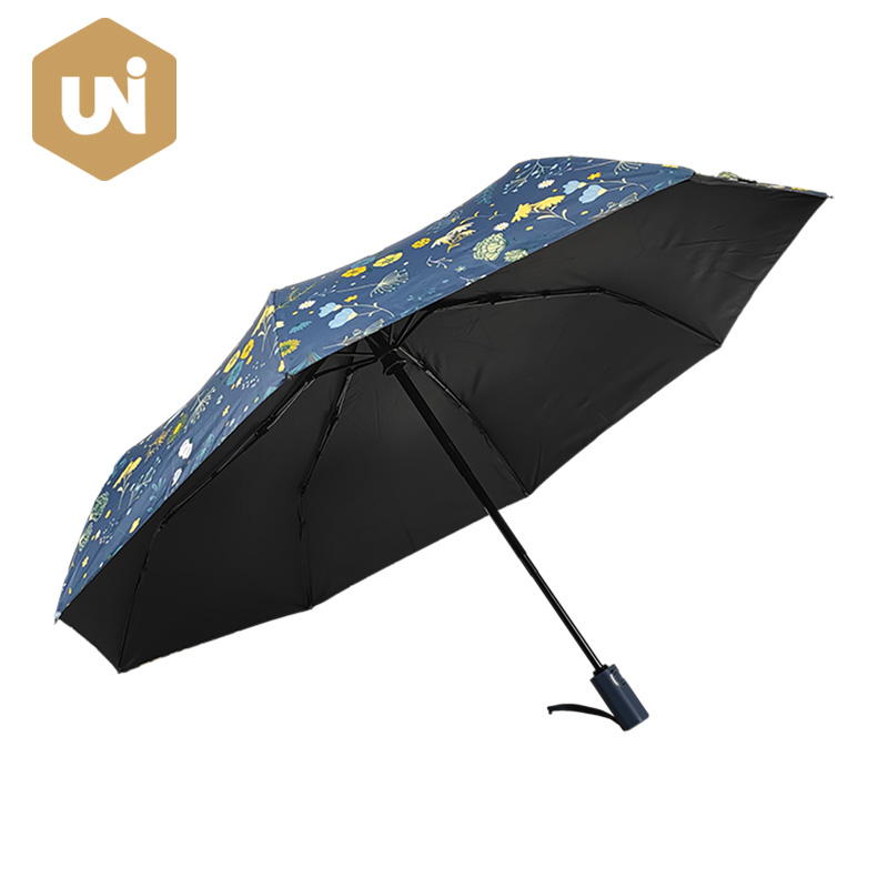 Parapluie pliant de protection UV à ouverture et fermeture automatiques