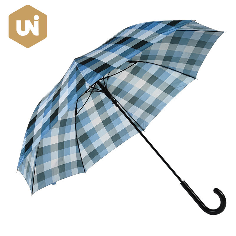 Parapluie bâton coupe-vent pour adulte, tempête de pluie